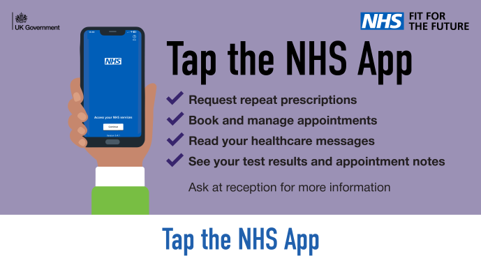 Tap the NHS App